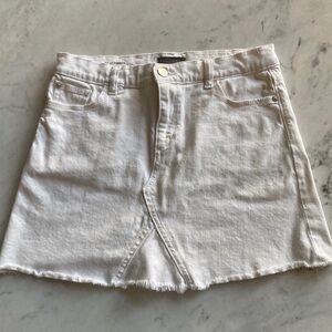 DL1961 White Denim Jenny Mini Skirt-Girls Size 16